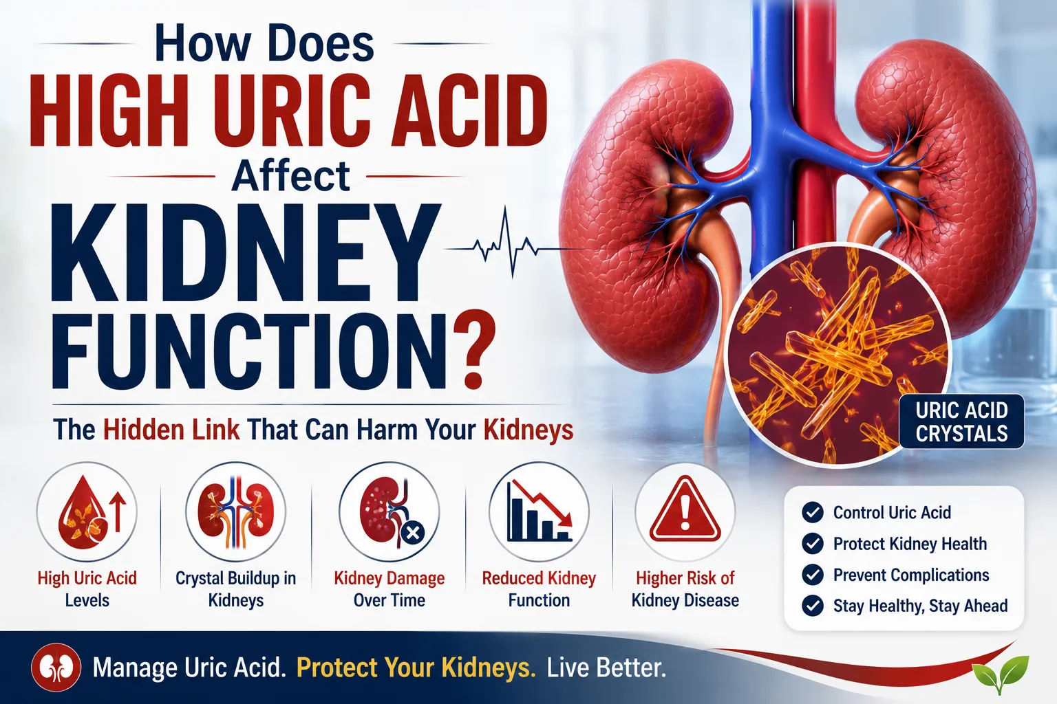 How Does High Uric Acid Affect Kidney Function?